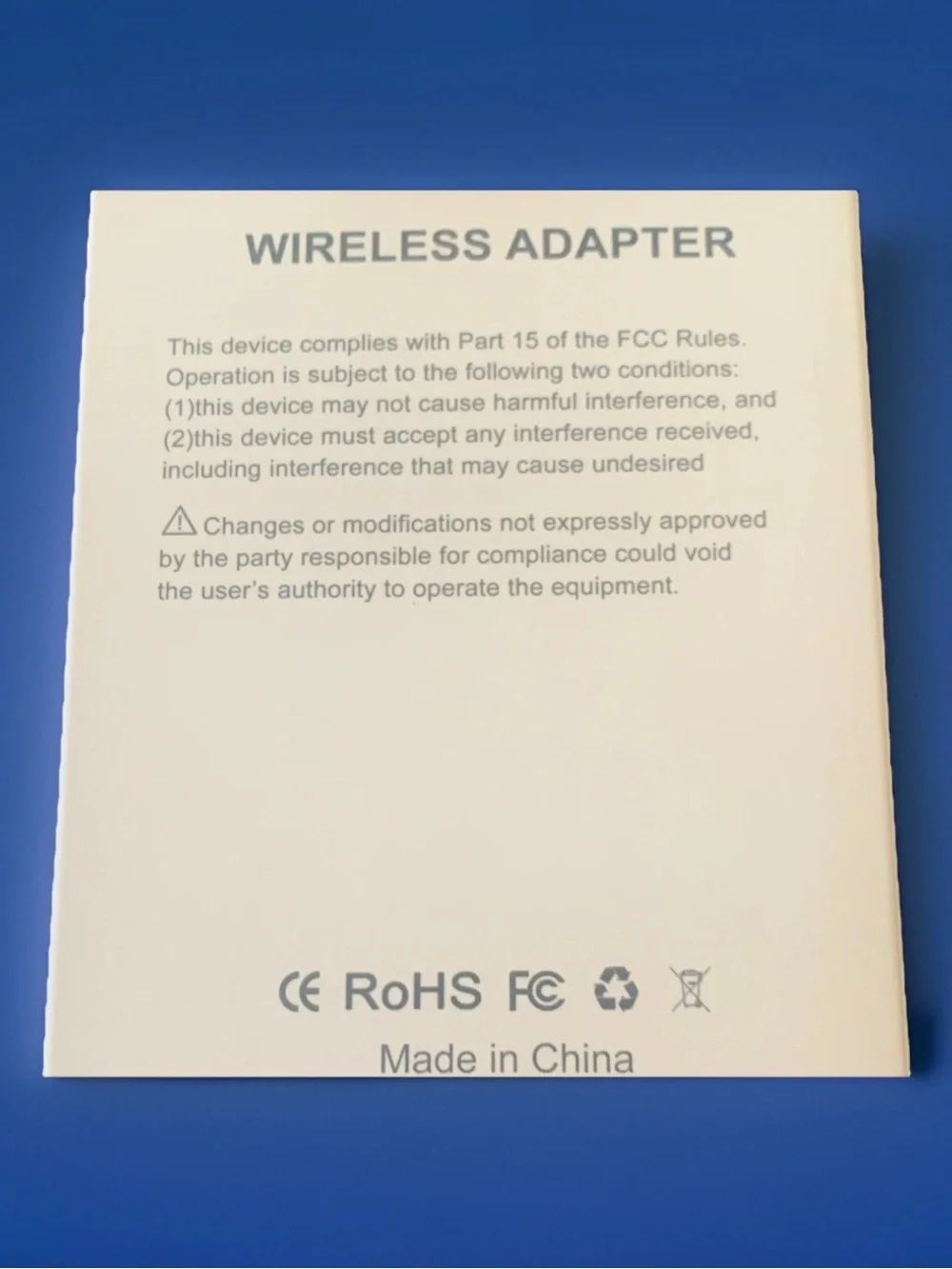 Wireless Adapter - White